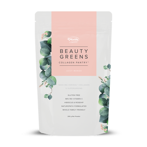 
            
                Load image into Gallery viewer, BEAUTY GREENS COLLAGEN (Juicy Mango) 200g
            
        